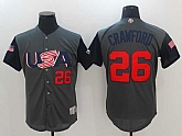 Men's USA Baseball #26 Brandon Crawford Gray 2017 World Baseball Classic Stitched Jersey,baseball caps,new era cap wholesale,wholesale hats